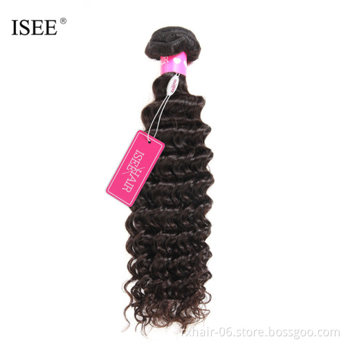 Wholesale Unprocessed Deep Wave Brazilian Hair Weave Bundles Provide Dropshipping
